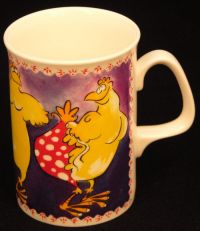 Duchess DANCING CHICKENS Made in England Coffee Mug